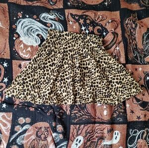 PINK Victoria's Secret Leopard Print Mini Skater Skirt Size XS S